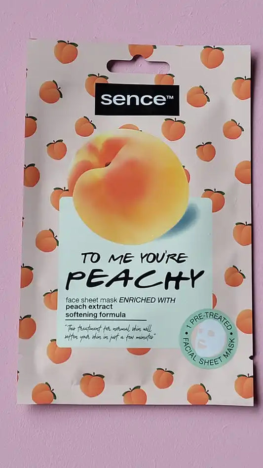 Peachy gezichtsmasker met perzikextract van sence